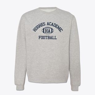 Hughes Academic Magnet School Classic Football Crewneck Sweatshirt