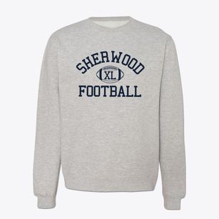 Sherwood High School Classic Football Crewneck Sweatshirt