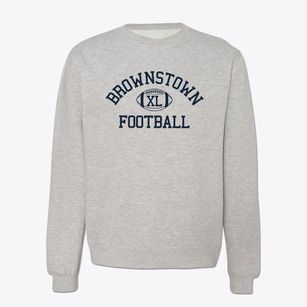 Brownstown Career & Technology Center Classic Football Crewneck Sweatshirt