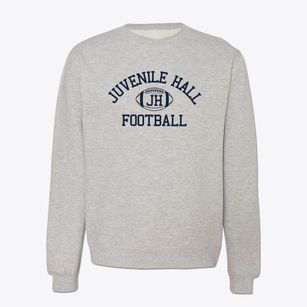 Juvenile Hall School Classic Football Crewneck Sweatshirt