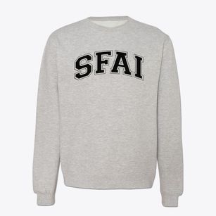 San Francisco Art Institute Varsity Arch Crewneck Sweatshirt