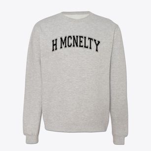 H Mcnelty School Varsity Arch Crewneck Sweatshirt
