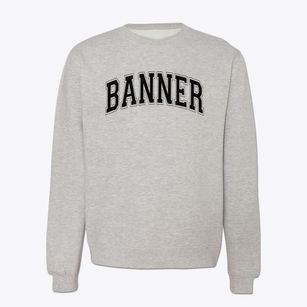 Banner Therapudic Day School Varsity Arch Crewneck Sweatshirt
