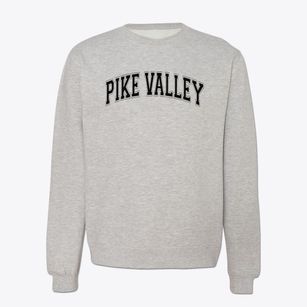 Pike Valley Elementary School Varsity Arch Crewneck Sweatshirt