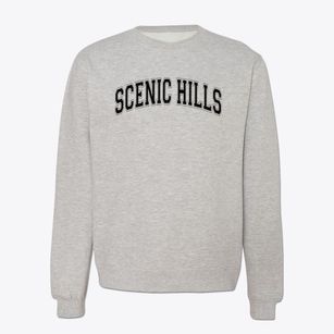 Scenic Hills Elementary School Varsity Arch Crewneck Sweatshirt