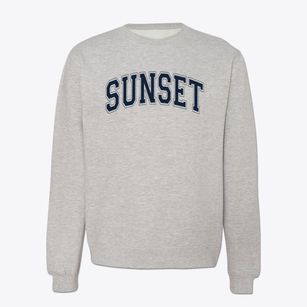 Sunset Elementary School Varsity Arch Crewneck Sweatshirt