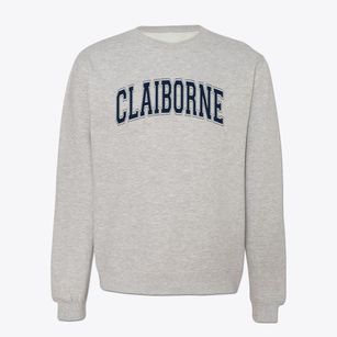 Claiborne Academy Varsity Arch Crewneck Sweatshirt