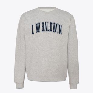L W Baldwin Elementary School Varsity Arch Crewneck Sweatshirt
