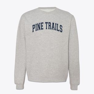 Pine Trails Elementary School Varsity Arch Crewneck Sweatshirt