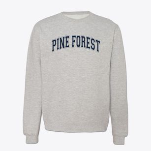 Pine Forest High School Varsity Arch Crewneck Sweatshirt