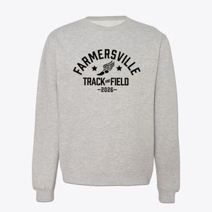 Farmersville High School Track and Field Crewneck Sweatshirt