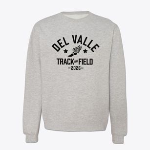 Del Valle High School Track and Field Crewneck Sweatshirt