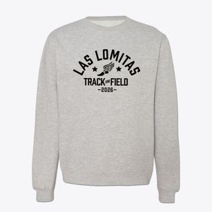 Las Lomitas Elementary School Track and Field Crewneck Sweatshirt