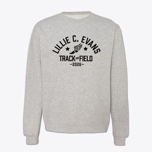 Lillie C. Evans K-8 Center Track and Field Crewneck Sweatshirt