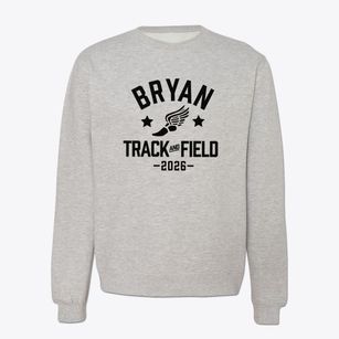 Bryan Junior High School Track and Field Crewneck Sweatshirt