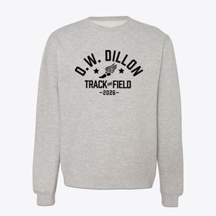 O.w. Dillon Elementary School Track and Field Crewneck Sweatshirt