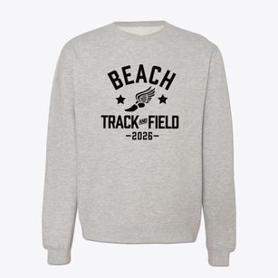Beach Elementary School Track and Field Crewneck Sweatshirt