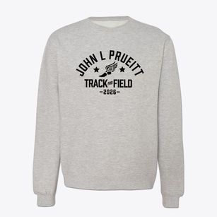 John L Prueitt Elementary School Track and Field Crewneck Sweatshirt