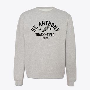 St Anthony Of Padua Parish Track and Field Crewneck Sweatshirt