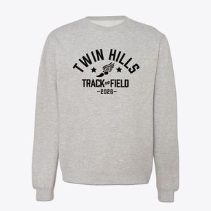 Twin Hills Elementary School Track and Field Crewneck Sweatshirt