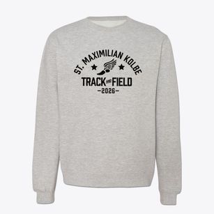 St Maximilian Kolbe Parish Track and Field Crewneck Sweatshirt