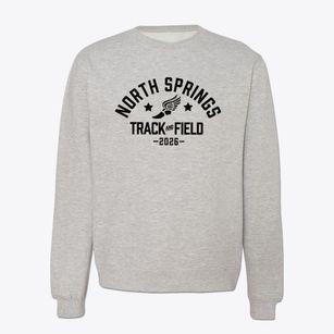 North Springs Elementary School Track and Field Crewneck Sweatshirt