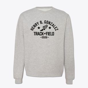 Henry B. Gonzalez Elementary School Track and Field Crewneck Sweatshirt