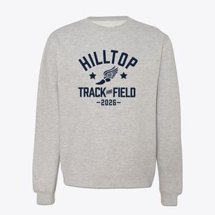 Hilltop Christian Academy Track and Field Crewneck Sweatshirt