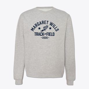 Margaret Wills Elementary School Track and Field Crewneck Sweatshirt