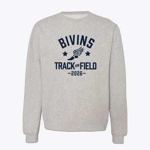 Bivins Elementary School Track and Field Crewneck Sweatshirt