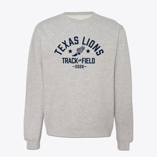 Texas Lions Homeschool Track and Field Crewneck Sweatshirt