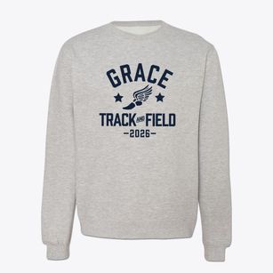 Grace Christian Elementary/middle School Track and Field Crewneck Sweatshirt