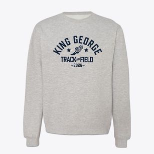 King George Middle School Track and Field Crewneck Sweatshirt