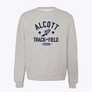 Louisa May Alcott Elementary School Track and Field Crewneck Sweatshirt