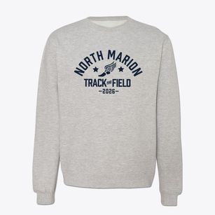 North Marion High School Track and Field Crewneck Sweatshirt