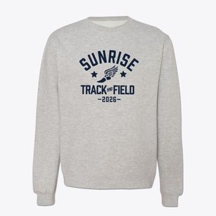 Sunrise Elementary School Track and Field Crewneck Sweatshirt