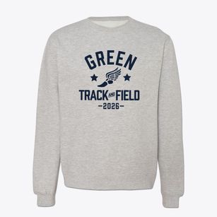 Green Junior High School Track and Field Crewneck Sweatshirt
