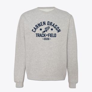 Carnen Dragon Elementary School Track and Field Crewneck Sweatshirt