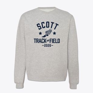 Scott Elementary School Track and Field Crewneck Sweatshirt