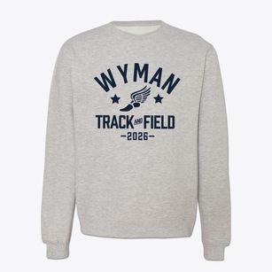 Wyman Elementary School Track and Field Crewneck Sweatshirt