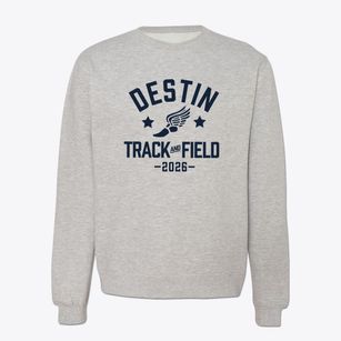 Destin Middle School At Regatta Bay Track and Field Crewneck Sweatshirt