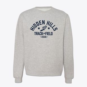 Hidden Hills Elementary School Track and Field Crewneck Sweatshirt
