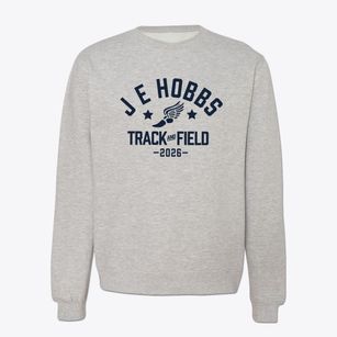 J E Hobbs Elementary School Track and Field Crewneck Sweatshirt