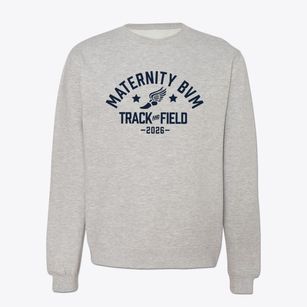 Maternity Bvm School Track and Field Crewneck Sweatshirt