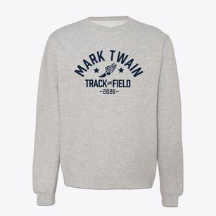 Mark Twain Elementary School Track and Field Crewneck Sweatshirt