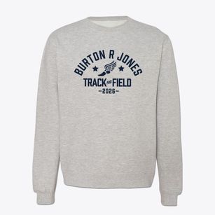 Burton R Jones Middle School Track and Field Crewneck Sweatshirt