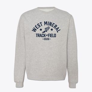 West Mineral Attendance Center Track and Field Crewneck Sweatshirt