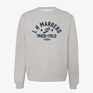 L H Marrero Middle School Track and Field Crewneck Sweatshirt