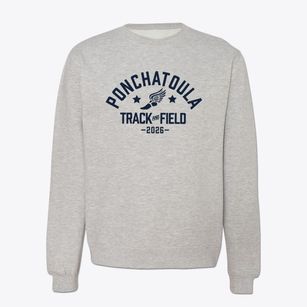 Ponchatoula High School Track and Field Crewneck Sweatshirt