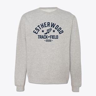 Estherwood Elementary School Track and Field Crewneck Sweatshirt